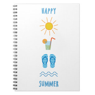 Gelukzalig Zomer Foto Notitieboek