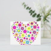 Gelukzalige Bloesems Briefkaart (Staand voorkant)