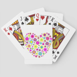 Gelukzalige bloesems pokerkaarten