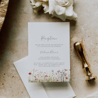 Gelukzalige Boho Wilde Bloemen Bruiloftsreceptie 
