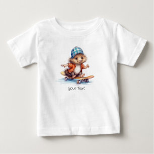 Gelukzalige Egel Watercolor Baby T-shirt