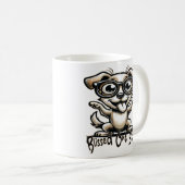 gelukzalige hond koffiemok (Voorkant rechts)