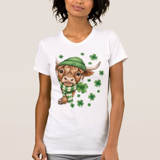 Gelukzalige Hooglandkoe T-shirt (Voorkant)