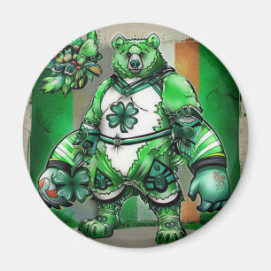 Gelukzalige Ierse Beer Magneet Leuke St. Patrick C
