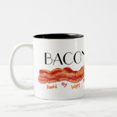 Gelukzalige Plek Bacon Tweekleurige Koffiemok (Links)