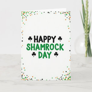 Gelukzalige Shamrock Dag Kaart