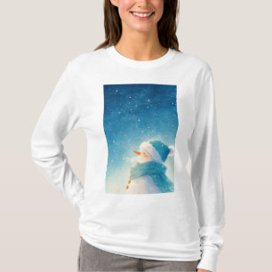 Gelukzalige Sneeuwman T-shirt
