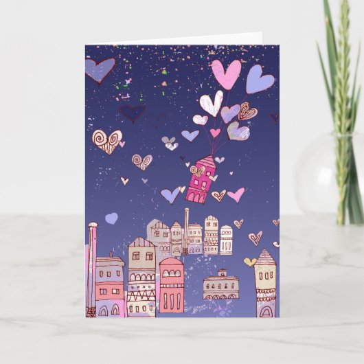 gelukzaligheid kaart (Voorkant)