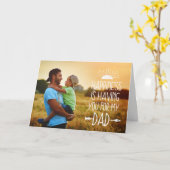 gelukzaligheid | Volledige foto Vaderdag Kaart (Gele Bloem)