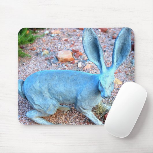 gelukzalmkonijn mousepad muismat (Met muis)