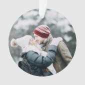 Geluste Feestdagen | Minimaal stijlvol kerstfeest Ornament (voorkant)