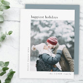 Geluste Feestdagen | Minimale stijlvolle kerstgrij Feestdagenkaart