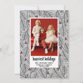 Geluste Feestdagen - Silver Black Red - 1 foto Feestdagenkaart (Voorkant)