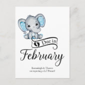Gelverschuldigd in februari Little Peanut Baby Boy Briefkaart (Voorkant)