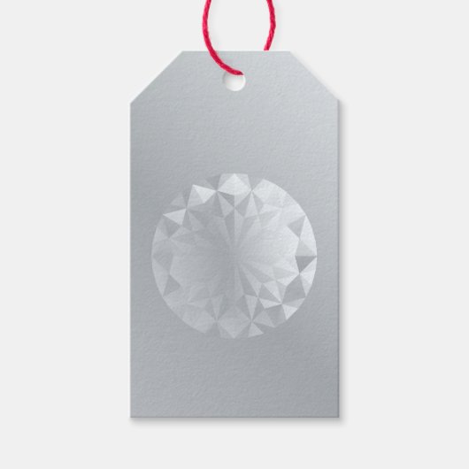 Gem Aluminium Gray Cadeaulabel (Voorkant)