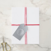 Gem Aluminium Gray Cadeaulabel (Met Touw)