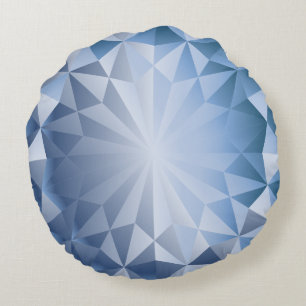 Gem Blue Ice Rond Kussen