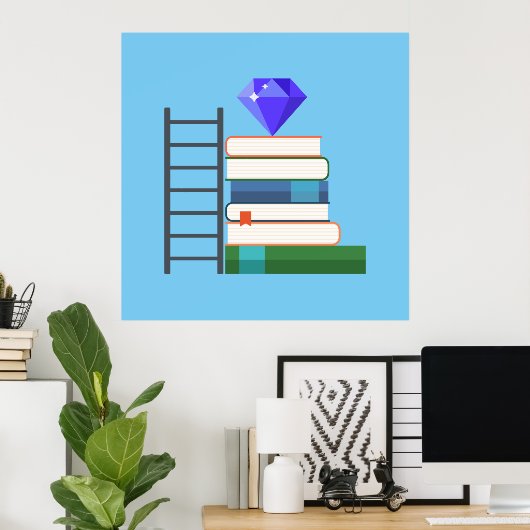 Gem Books Poster (Thuiskantoor)