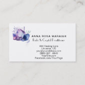 * Gem Cosmos Gemstone Waterverf Universe Crystal Visitekaartje (Achterkant)