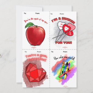 Gem Cut & Share Kinder Valentijnsdag Kaarten
