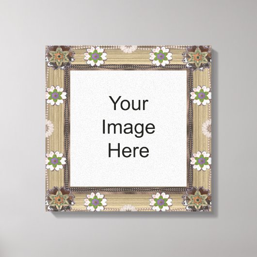 Gem en Bead Fotosjabloon Verpakt Canvas Afdruk (Voorkant)