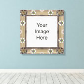 Gem en Bead Fotosjabloon Verpakt Canvas Afdruk (Insitu (Houten vloer))