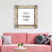 Gem en Bead Fotosjabloon Verpakt Canvas Afdruk (Insitu (Woonkamer))