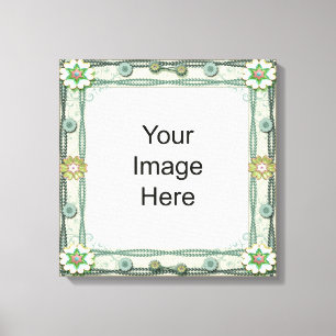 Gem en Bead Sjabloon Gewikkeld Canvas Afdruk