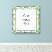 Gem en Bead Sjabloon Verpakt Canvas Afdruk (Insitu (Houten vloer))