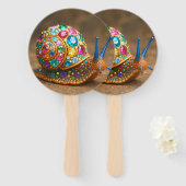 Gem Encrusted Snail Handwaaier (Voorkant en achterkant)