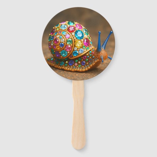 Gem Encrusted Snail Handwaaier (Voorkant)