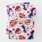Gem Fruit Naadloze Patroon Gift Wrap Set Inpakpapier Vel (In situ)