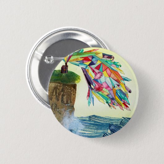 Gem House 3-knop Ronde Button 5,7 Cm (Voorkant /achterkant)