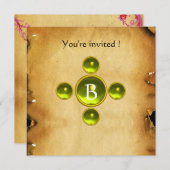 Gem kruis 1e Heilige Communie / Christening geel Kaart (Voorkant / Achterkant)