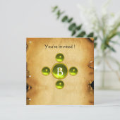 Gem kruis 1e Heilige Communie / Christening geel Kaart (Staand voorkant)