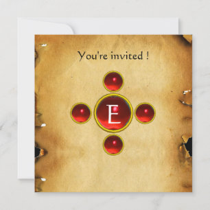 Gem kruis 1e Heilige Communie / Christening rood Kaart