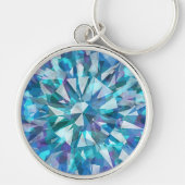 Gem met Blues en Purples Sleutelhanger (Voorkant)