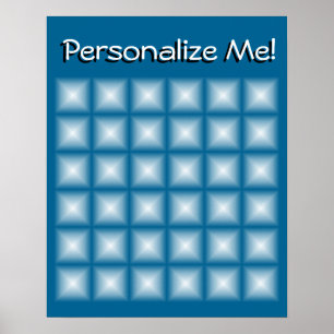 Gem-mousserende tegels Kies uw eigen kleur Poster