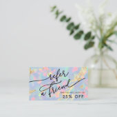 Gem opal textuur verwijzingskaart visitekaartje (Staand voorkant)