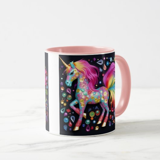 Gem Queen Eenhoorn Koffie / Thee Mok (Voorkant rechts)