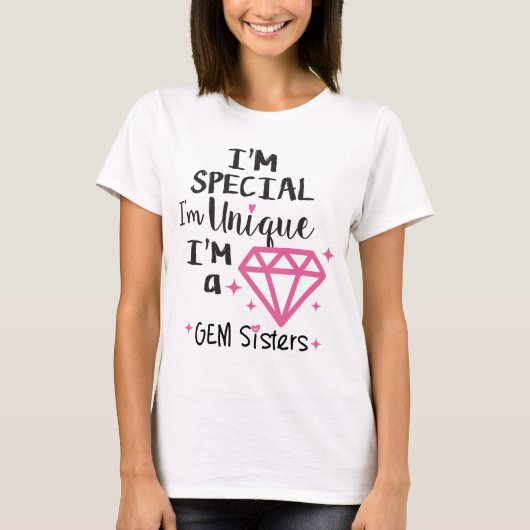 GEM Sisters - Ik ben een GEM T-Shirt (Voorkant)