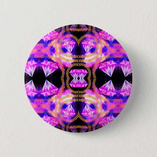 gem sterrenstelsel ronde button 5,7 cm (Voorkant)