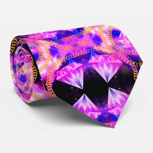 gem sterrenstelsel stropdas (Opgerold)