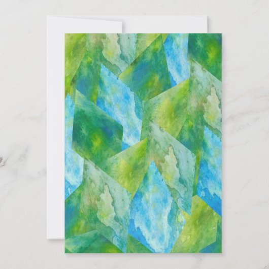 Gem Stone Goud Geometrische Crystal Baby shower Kaart (Achterkant)