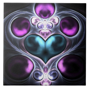 Gem Stone Heart Tegeltje