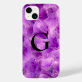 Gem Stone Pattern, Amethyst & Black Onyx Case-Mate iPhone Case (Achterkant)