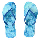 Gem Stone Pattern, Blue Bahia Granite Teenslippers (Voetbed)