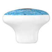 Gem Stone Pattern, Blue Granite & Black Onyx Keramische Knop (Zijkant)