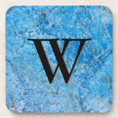 Gem Stone Pattern, Blue Granite & Black Onyx Onderzetter (Voorkant)