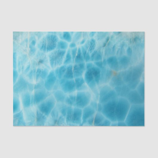 Gem Stone Pattern, Blue Larimar / Atlantis Stone Tissuepapier (Voorkant)